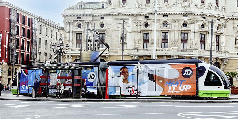 Publicidad Tranvia Bilbao-Bilbo
